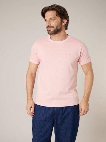 T-Shirt ' VINTOR ' Deeluxe en rose : devant