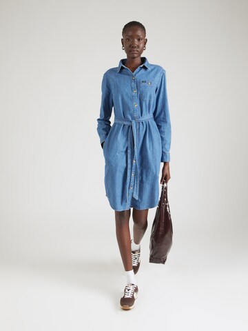 Rochie tip bluză de la Lee pe albastru: față