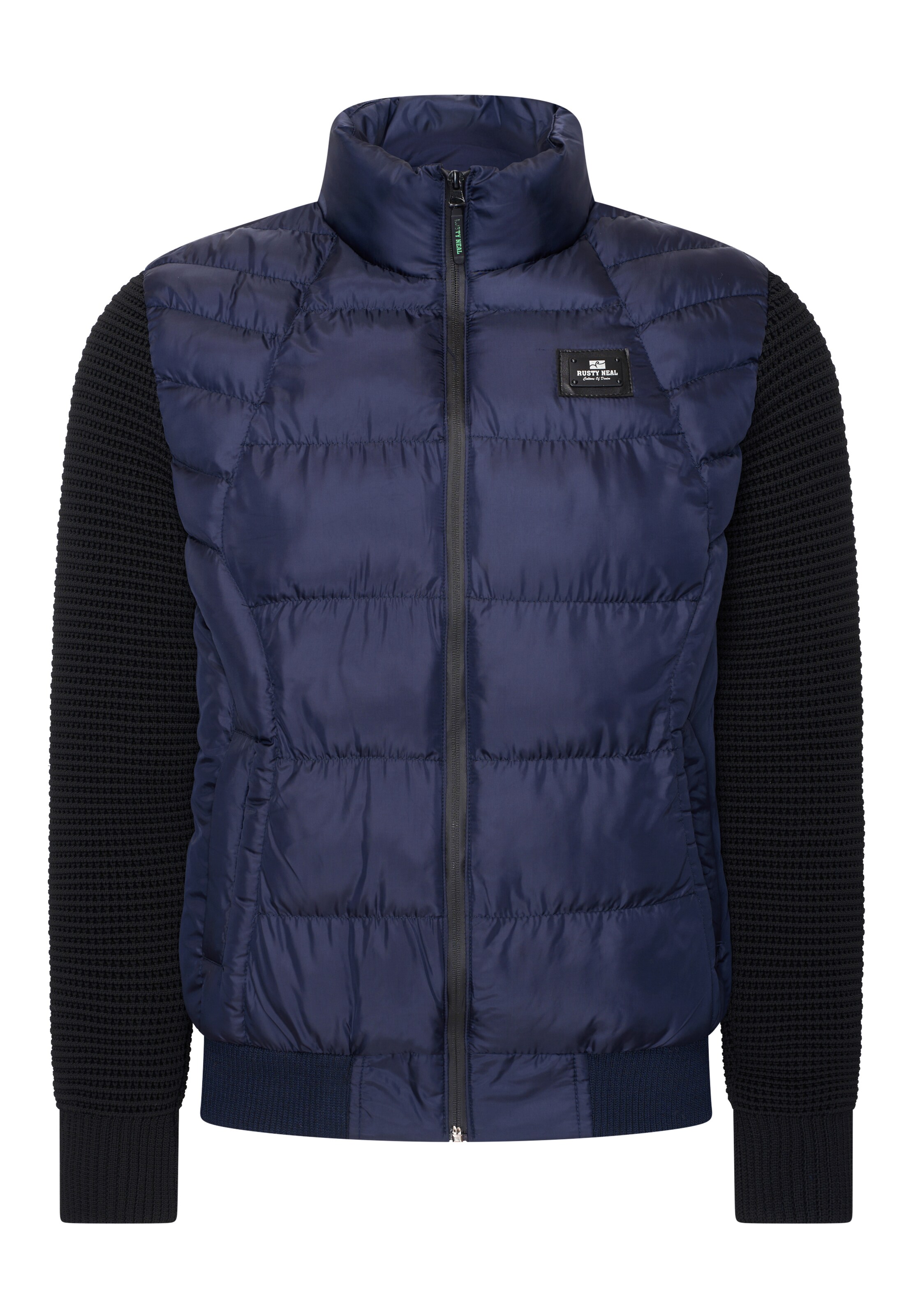 Rusty Neal Steppjacke in Blau: Vorderseite