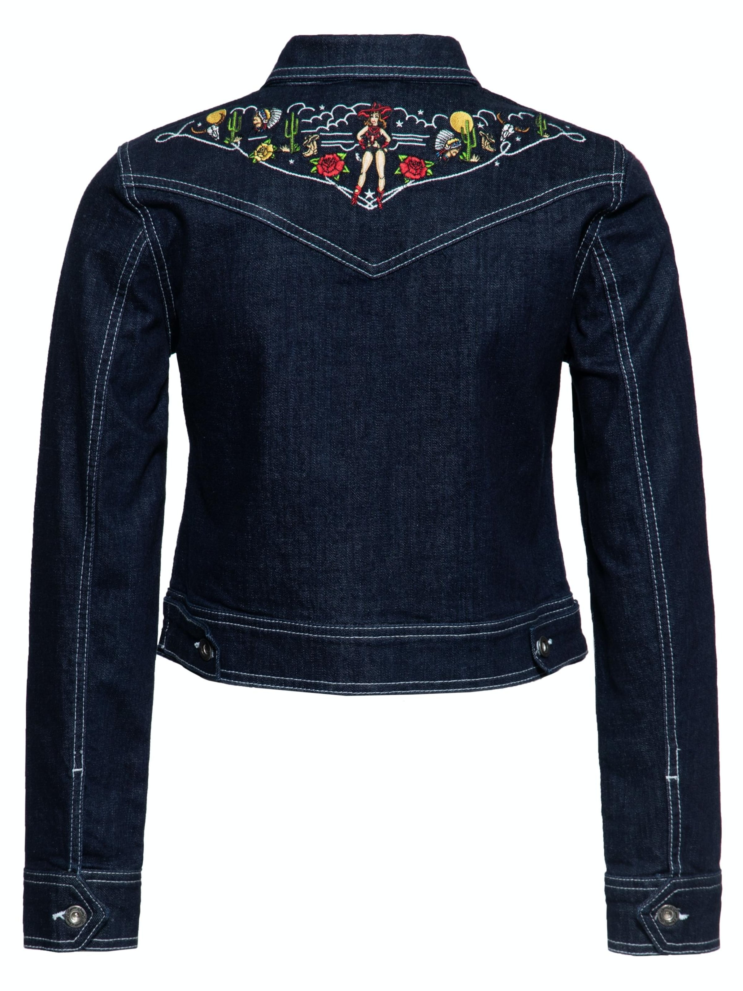 Queen Kerosin Between-Season Jacket in Blue