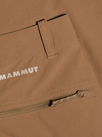 MAMMUT Regular Outdoorshorts 'Hiking V' in Braun