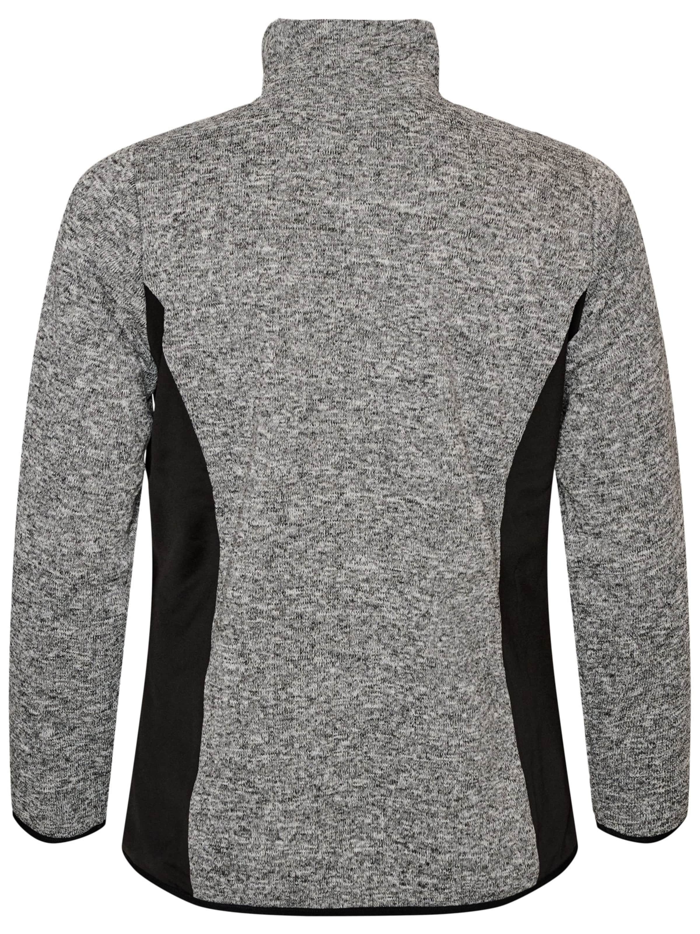 Giacca di pile 'IGGY' di Active by Zizzi in grigio
