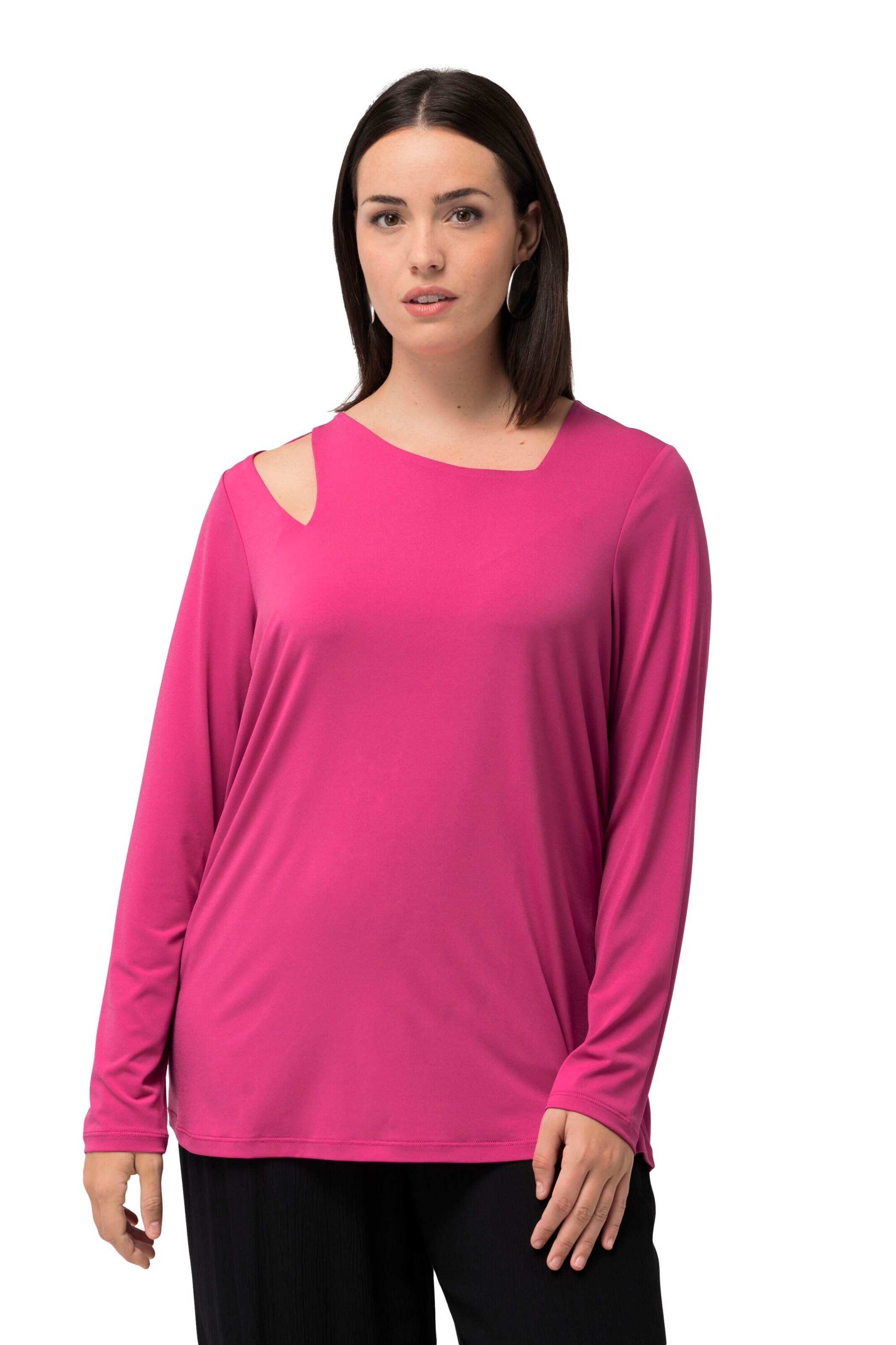 Ulla Popken Shirt in Roze: voorkant