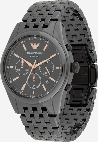 juoda Emporio Armani Analoginis (įprasto dizaino) laikrodis: priekis