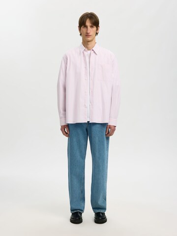 SELECTED Comfort Fit Hemd in Pink