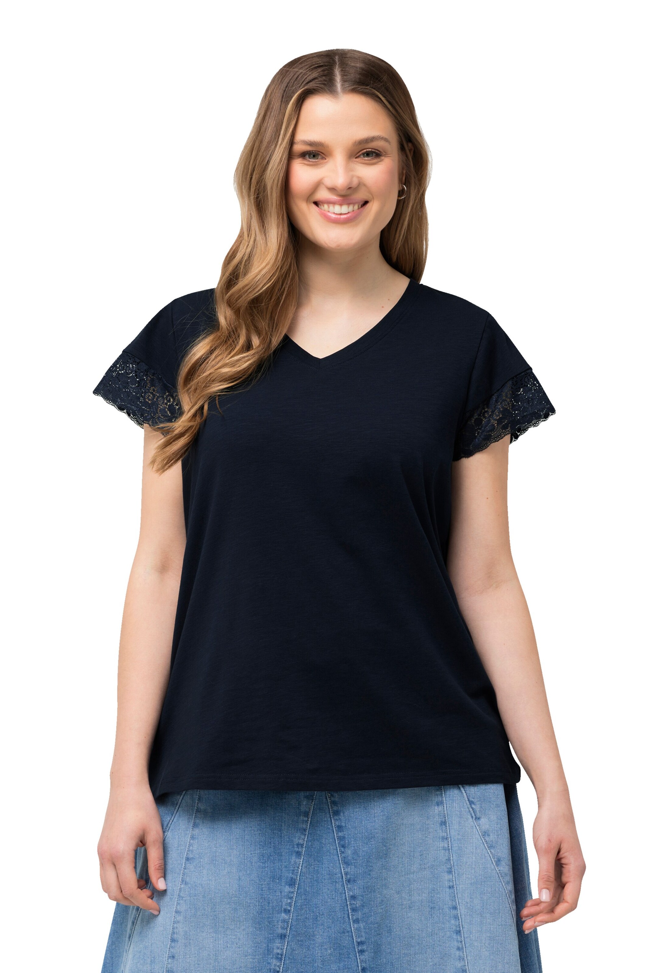 Ulla Popken Shirt in Zwart