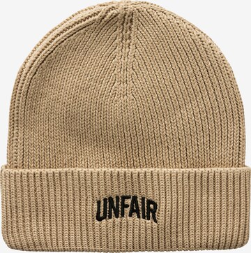 Unfair Athletics Beanie in Beige: front