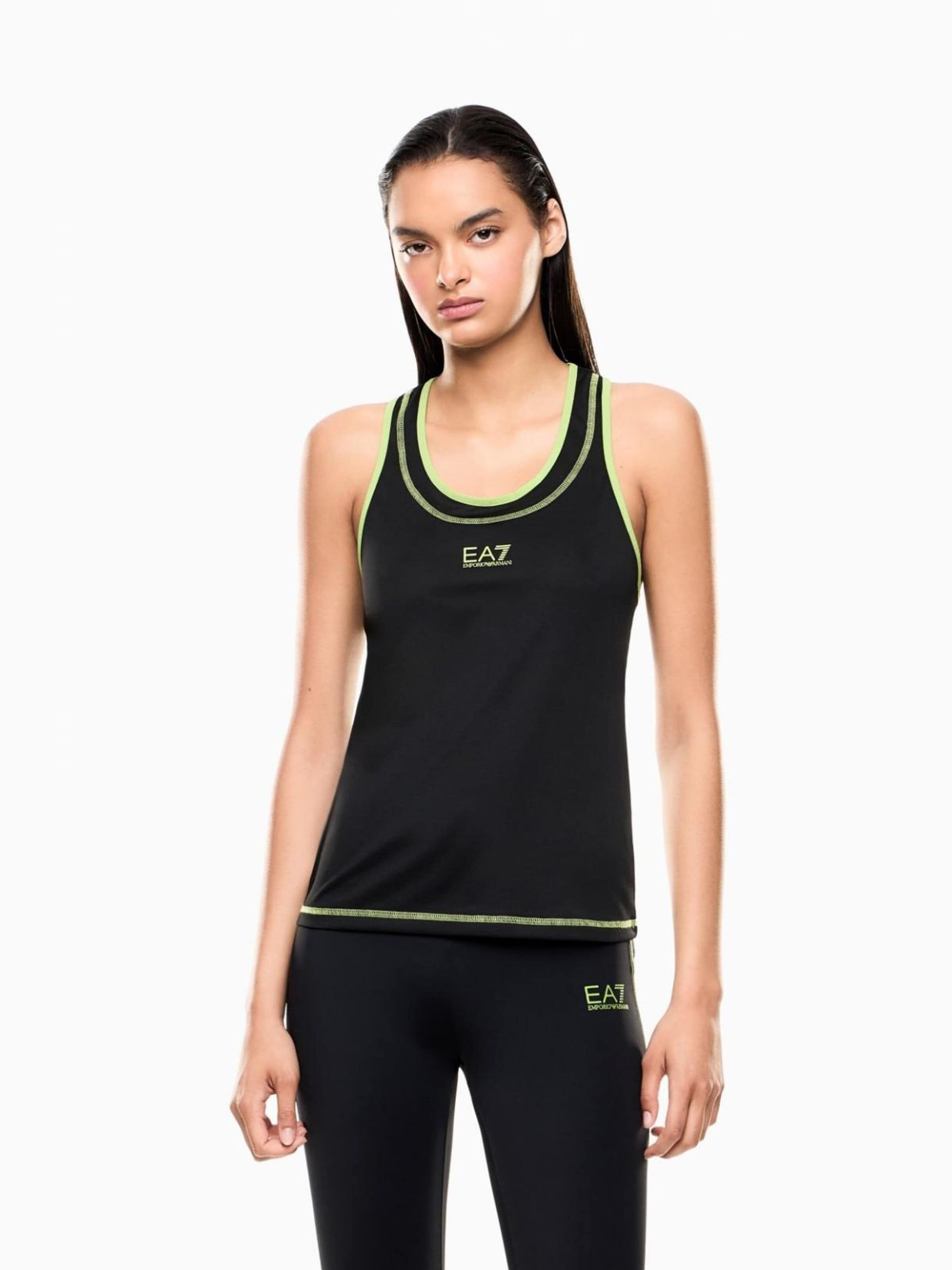Top di Emporio Armani in nero: frontale