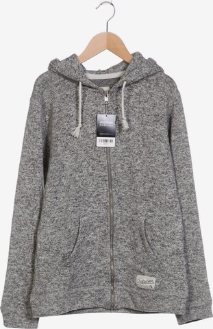 QUIKSILVER Sweatshirt & Zip-Up Hoodie in S in Grey: front