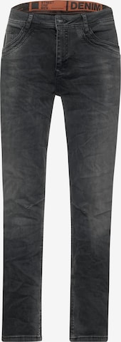 Street One MEN Regular Jeans in Black: front