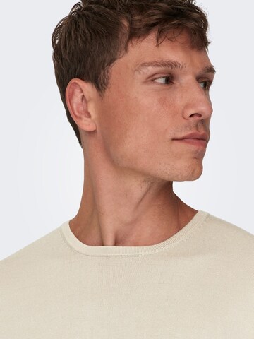 Pull-over Only & Sons en beige