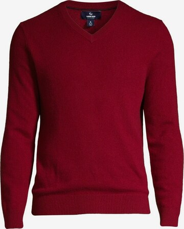 Lands‘ End Trui in Rood: voorkant