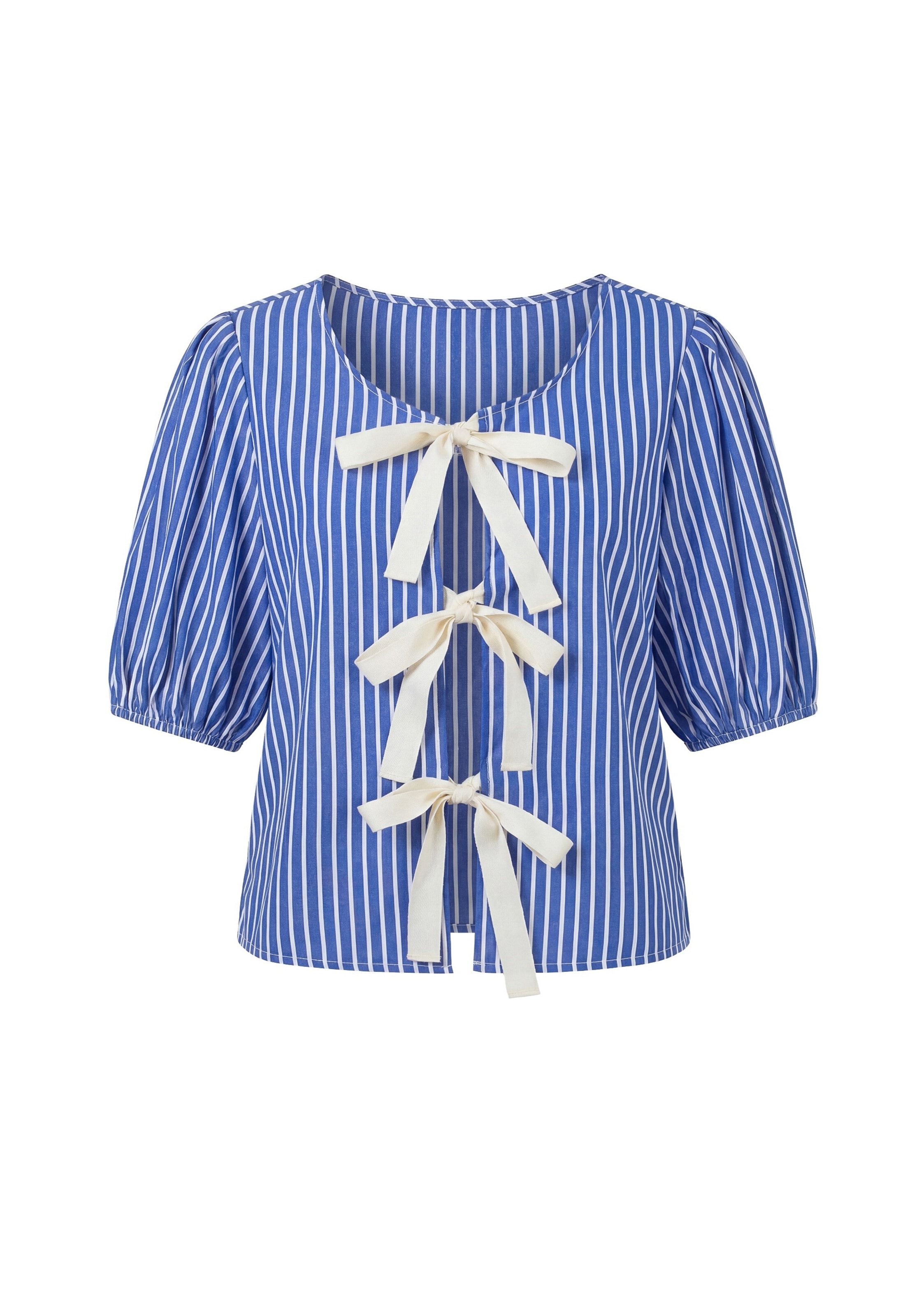 usha BLUE LABEL Bluse in Blau: Vorderseite