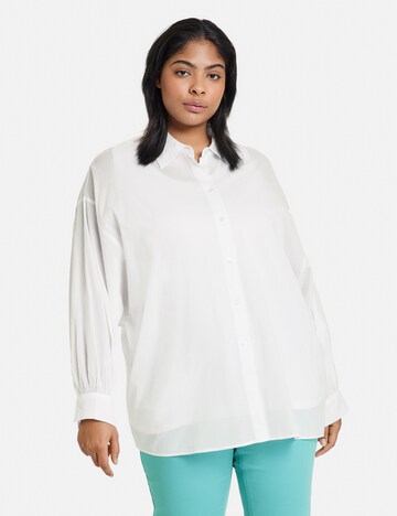 SAMOON Blouse in White: front