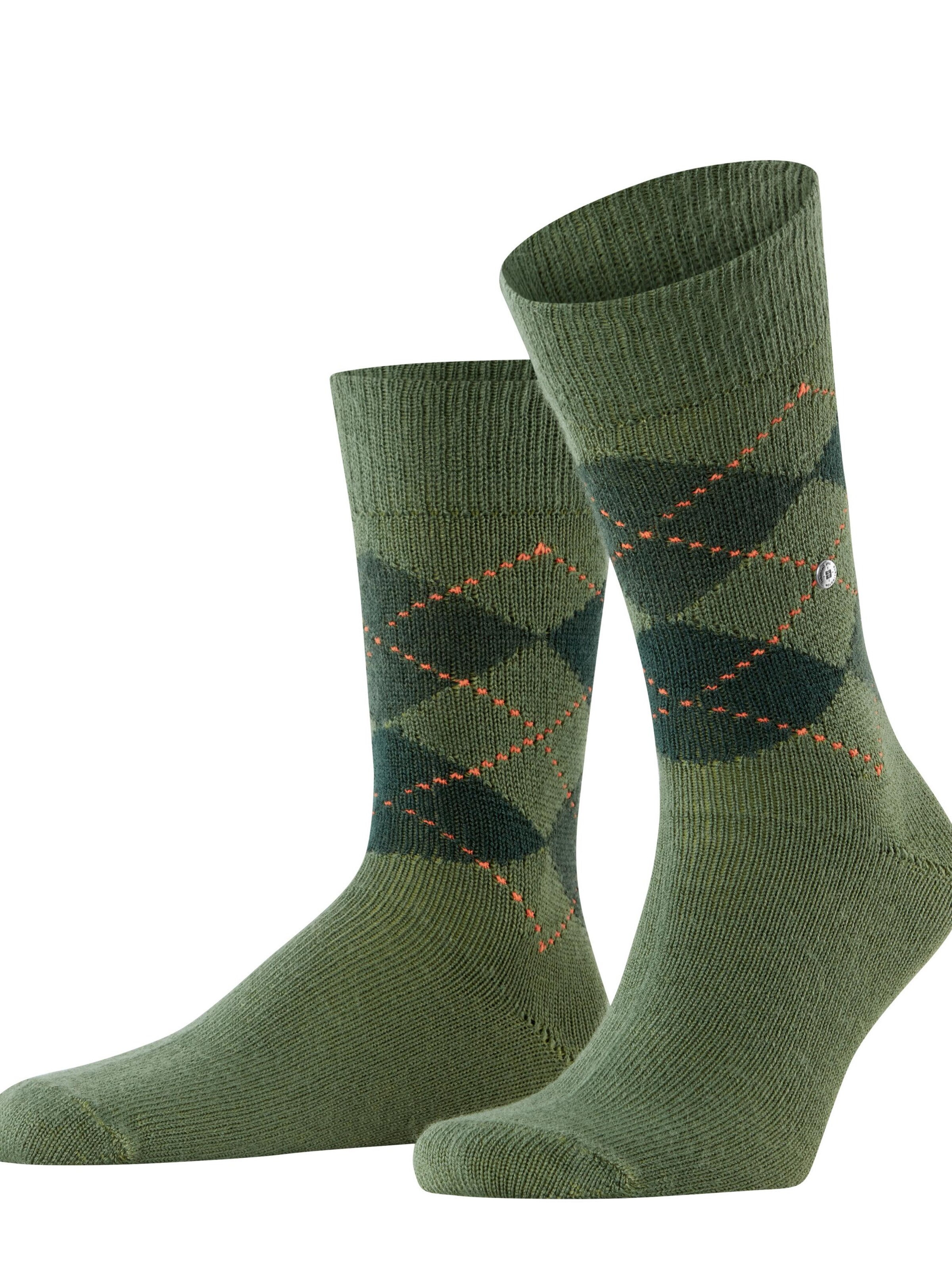 BURLINGTON Socks 'Preston' in Green: front