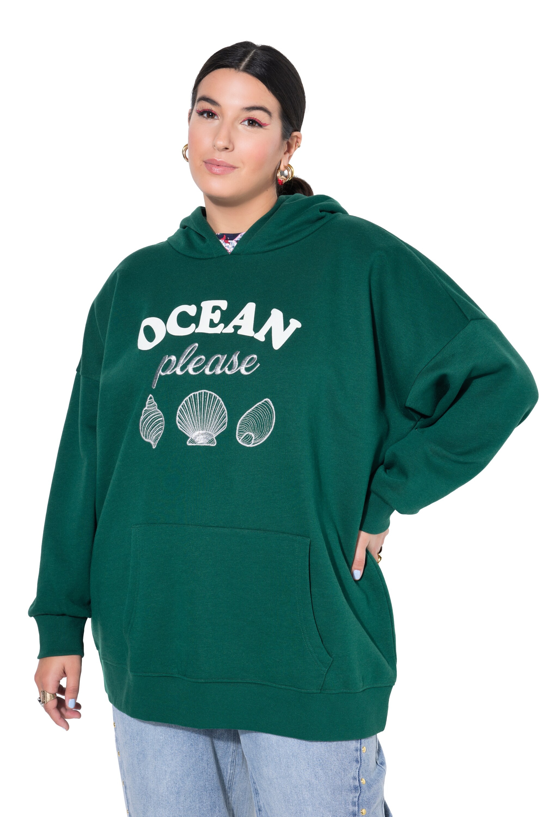 Studio Untold Sweatshirt in Grün: Vorderseite