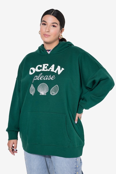 Studio Untold Sweatshirt in de kleur Donkergroen, Productweergave