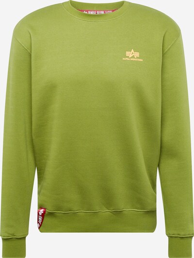 ALPHA INDUSTRIES Sweater majica u žuta / kivi zelena / vatreno crvena / bijela, Pregled proizvoda
