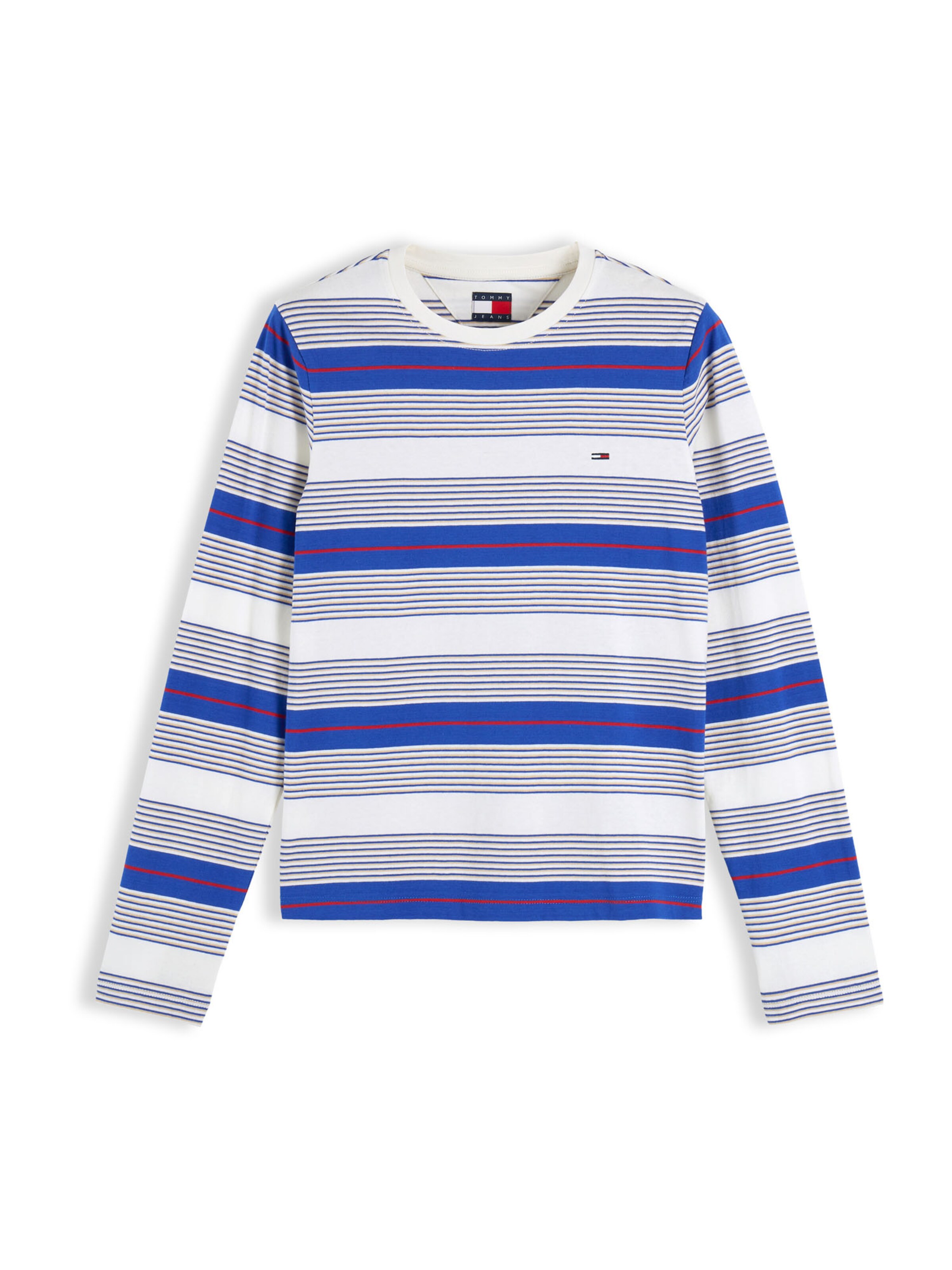 Tommy Jeans Тениска 'ESS' в бяло: отпред