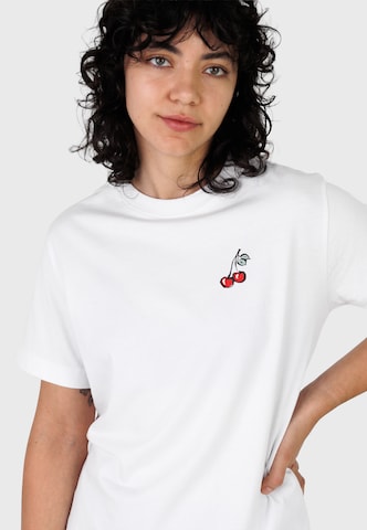 Kleinigkeit Shirt 'Big worm' in Wit