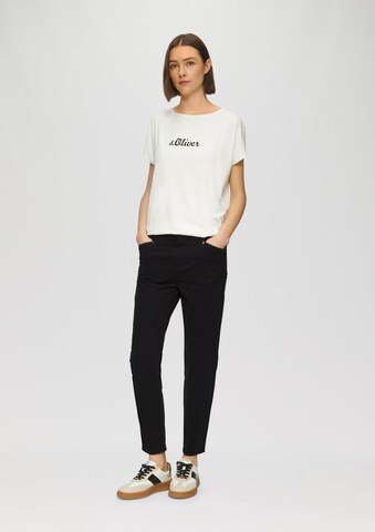 s.Oliver Slimfit Broek in Zwart