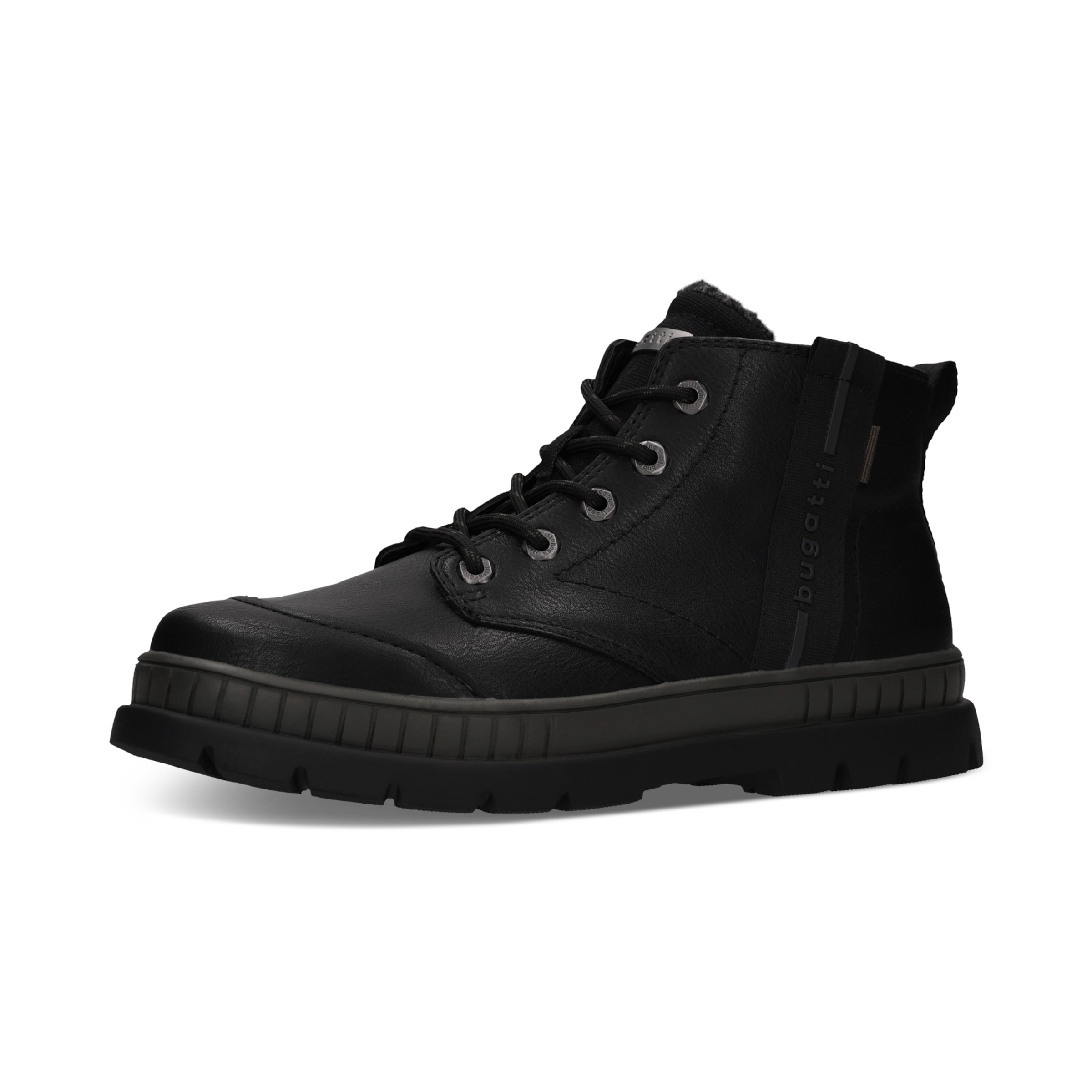 bugatti Lace-Up Boots 'AGA' in Black: front