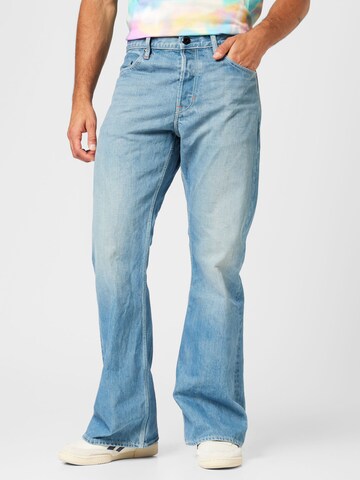 G-Star RAW Flared Jeans in Blauw: voorkant