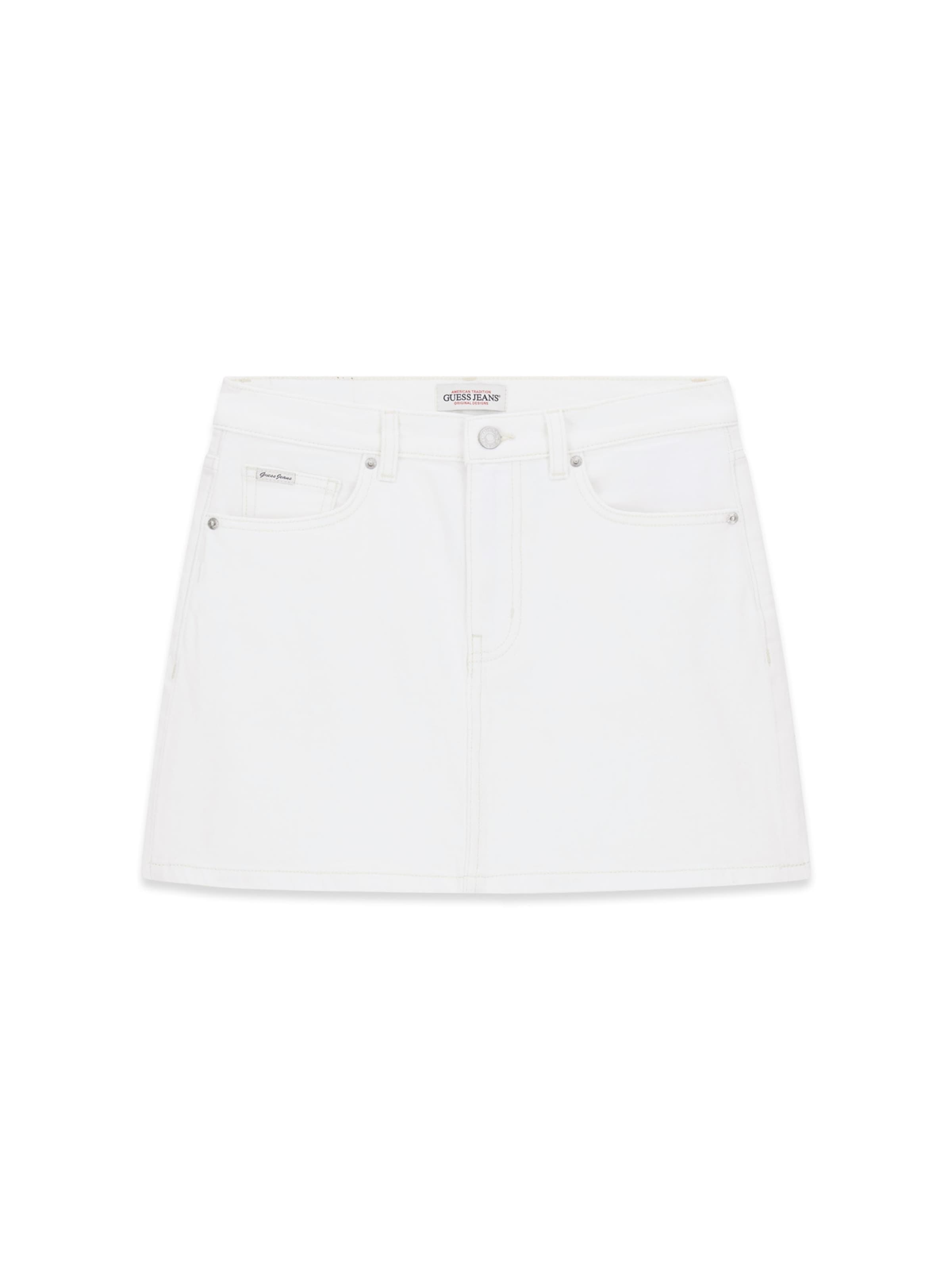 GUESS JEANS Rock in Weiß: Vorderseite