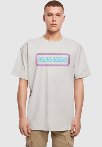 Merchcode Shirt 'La La Layla' in Grey: front