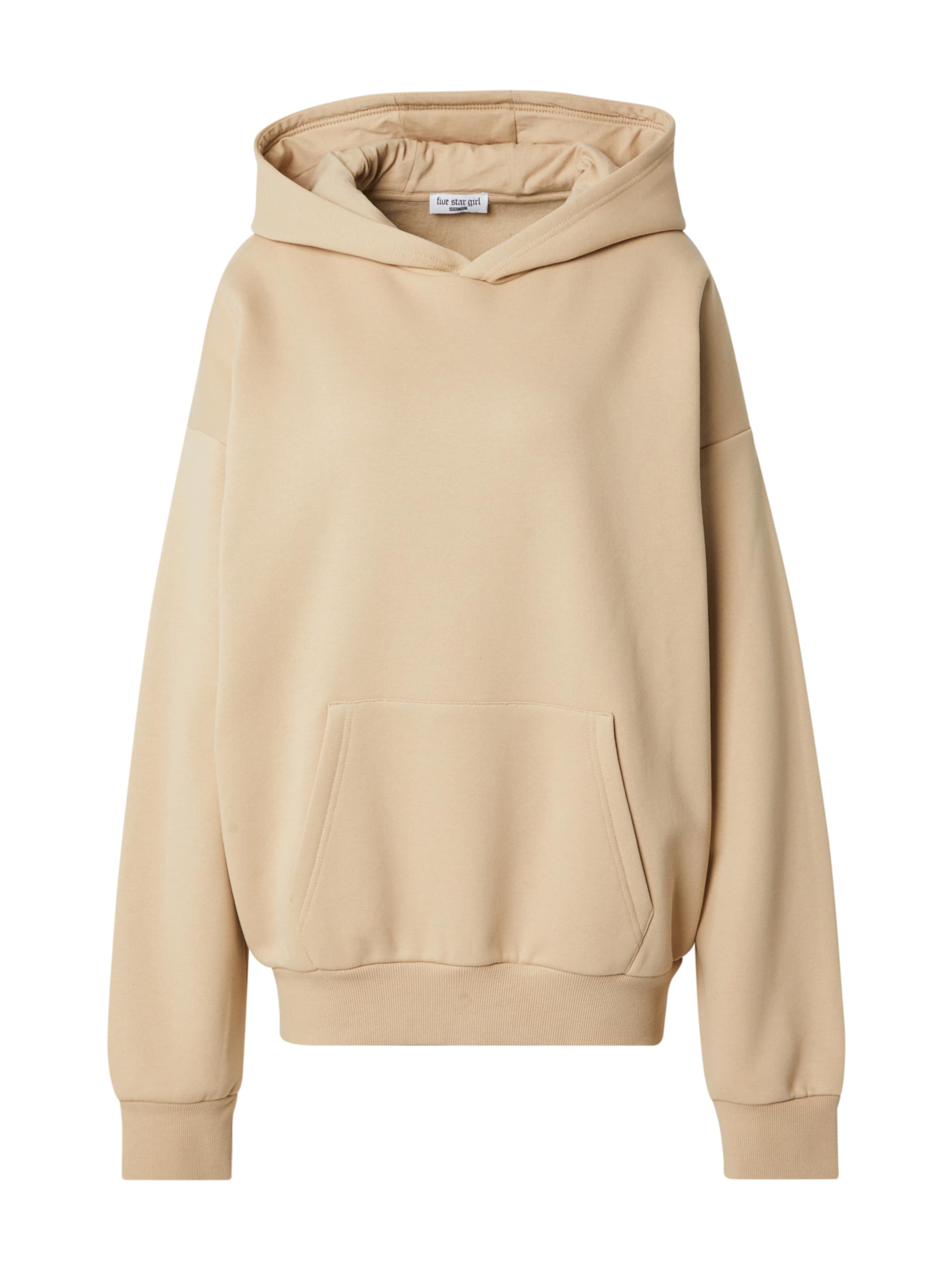 FIVE STAR GIRL Mikina – béžová: přední strana