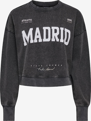 Sweat-shirt ONLY en noir : devant