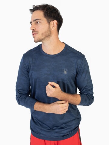 Spyder Functioneel shirt in Blauw