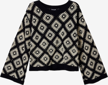 Desigual Pullover 'Crochet' i blå: forside