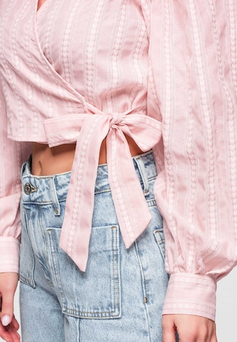 Ombre Blouse in Pink