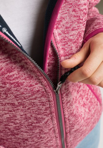 Schmuddelwedda Fleece jas in Roze