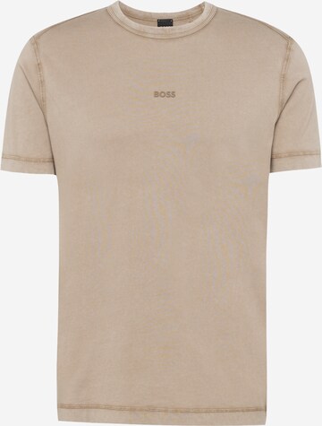 T-Shirt 'Tokks' BOSS en beige : devant