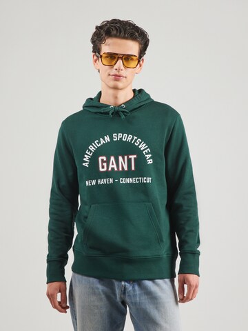 Sweat-shirt GANT en vert : devant