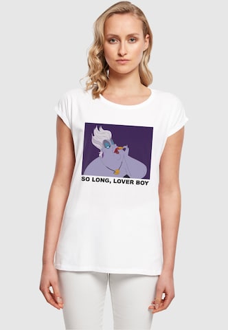 ABSOLUTE CULT T-Shirt 'Little Mermaid - Ursula So Long Lover Boy' in Weiß: predná strana
