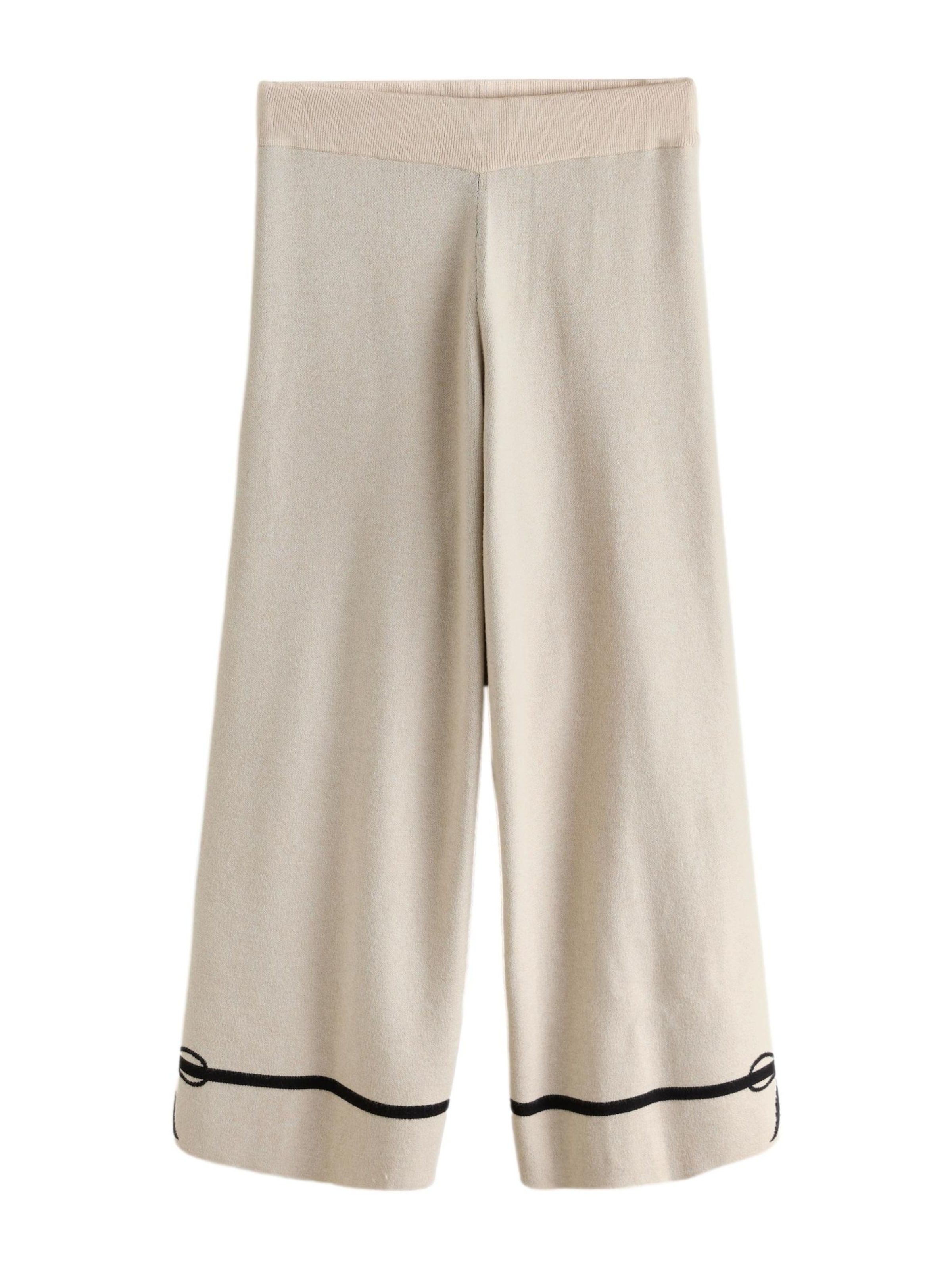 B by Ted Baker Широкий Штаны в Бежевый: спереди