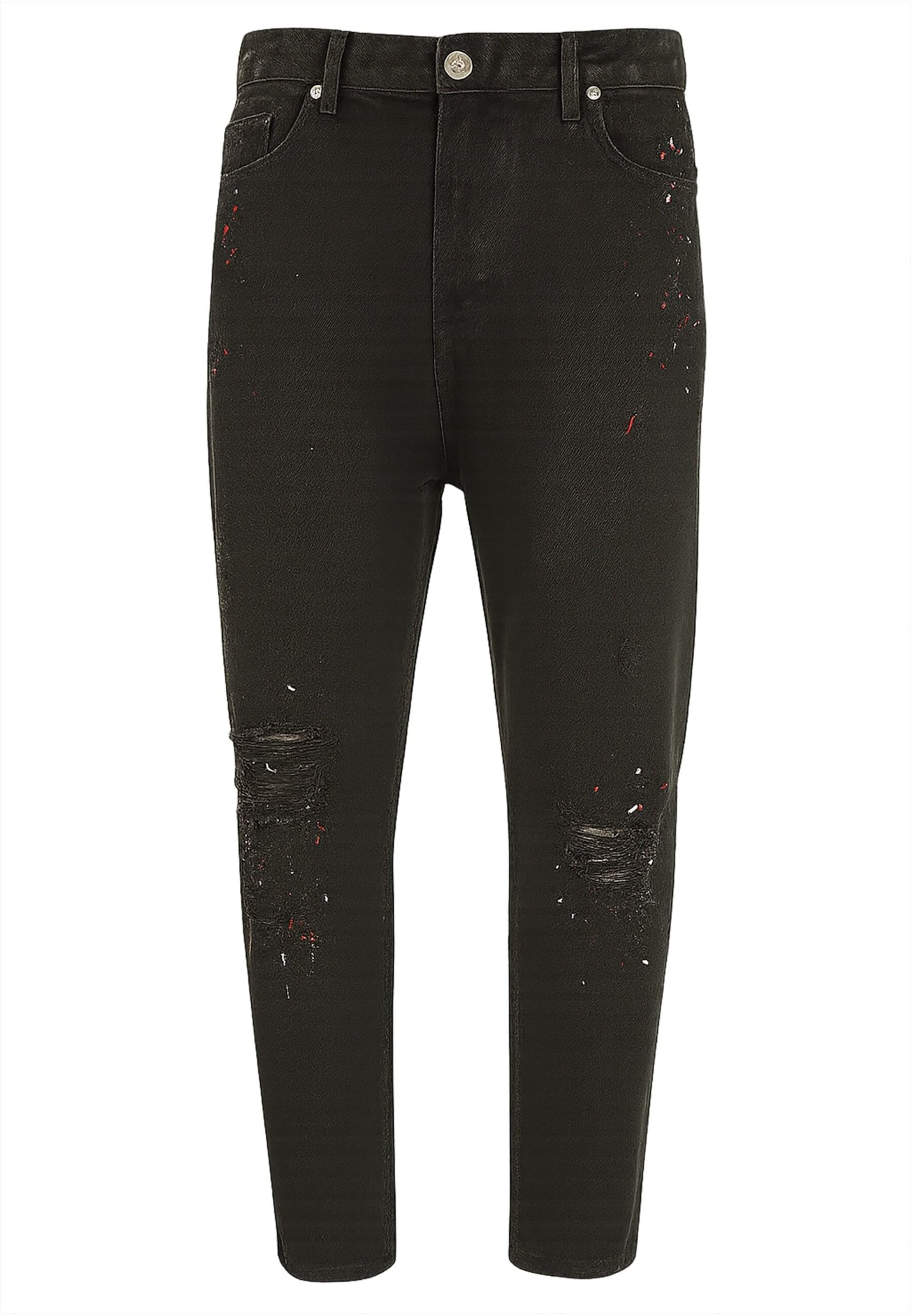 Loosefit Jeans 'Kjell' di 2Y Premium in nero: frontale