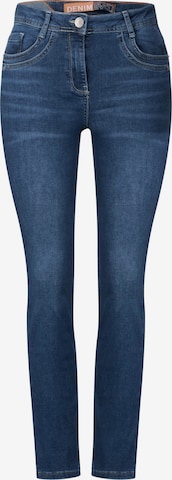 CECIL Slimfit Jeans in Blauw: voorkant