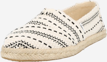 TOMS حذاء قماشي 'ALPARGATA ROPE' بلون بيج: الأمام