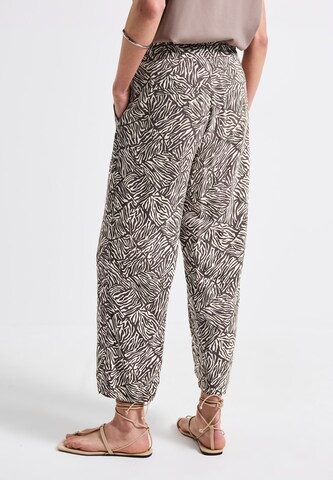 STREET ONE Wide leg Pants 'Emee' in Brown
