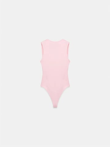 Dilvin Blouse Bodysuit in Pink