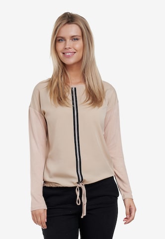 Decay Langarmshirt in Beige: predná strana