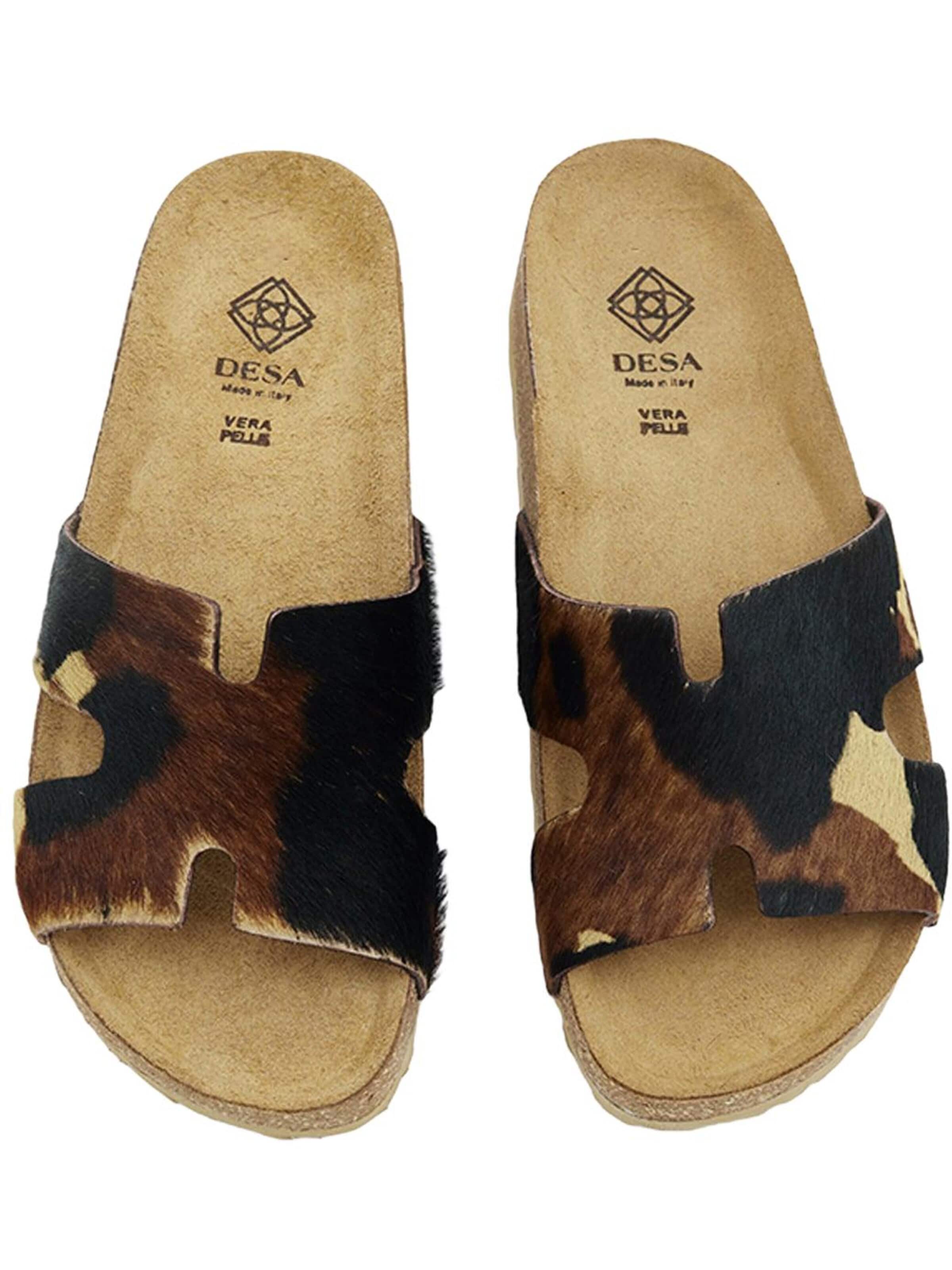 Desa Huisschoenen 'Folien' in Bruin