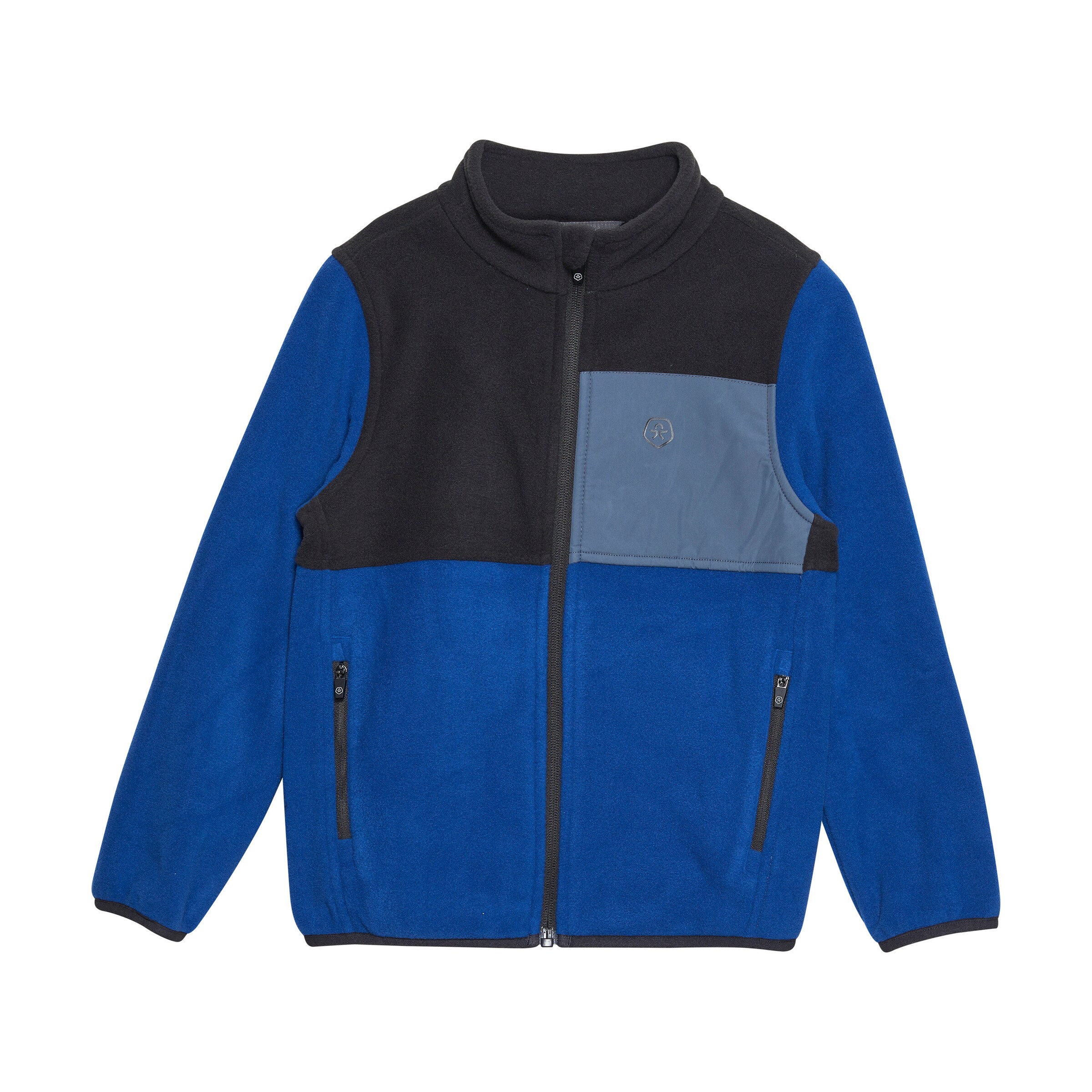 COLOR KIDS Fleecejacke in Blau: Vorderseite