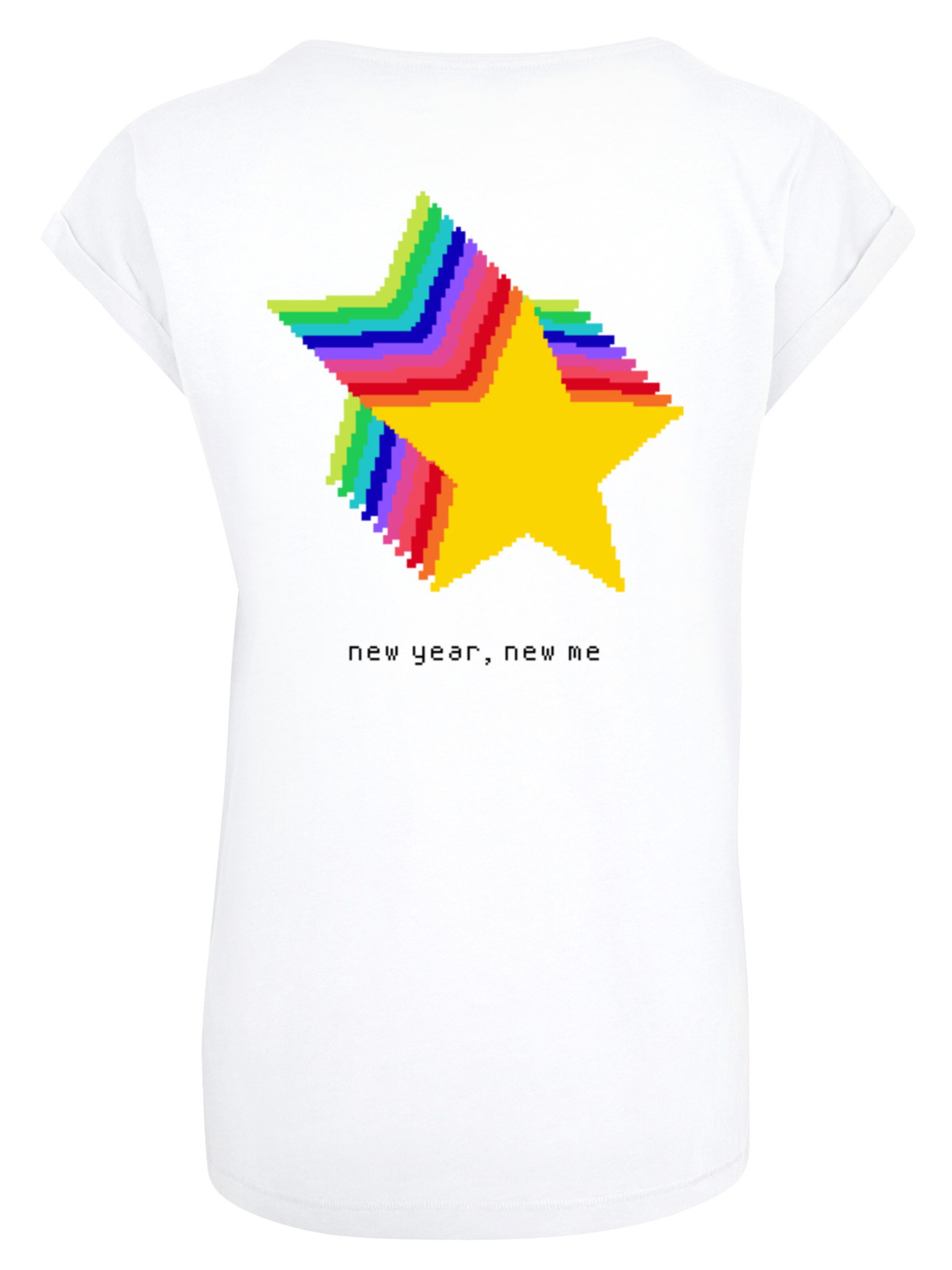 F4NT4STIC Shirt 'SIlvester Party Happy People Only' in Weiß