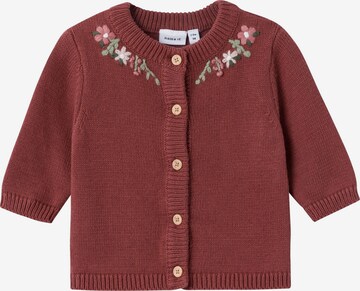 Cardigan 'OSINE' NAME IT en rouge : devant