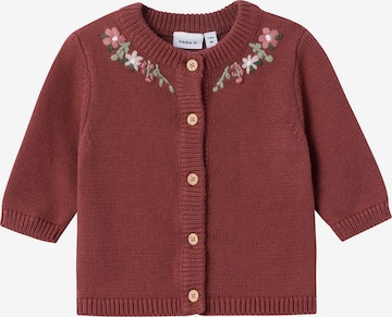 NAME IT Knit Cardigan 'OSINE' in Red: front